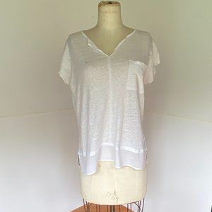 Sanctuary White Linen T-Shirt